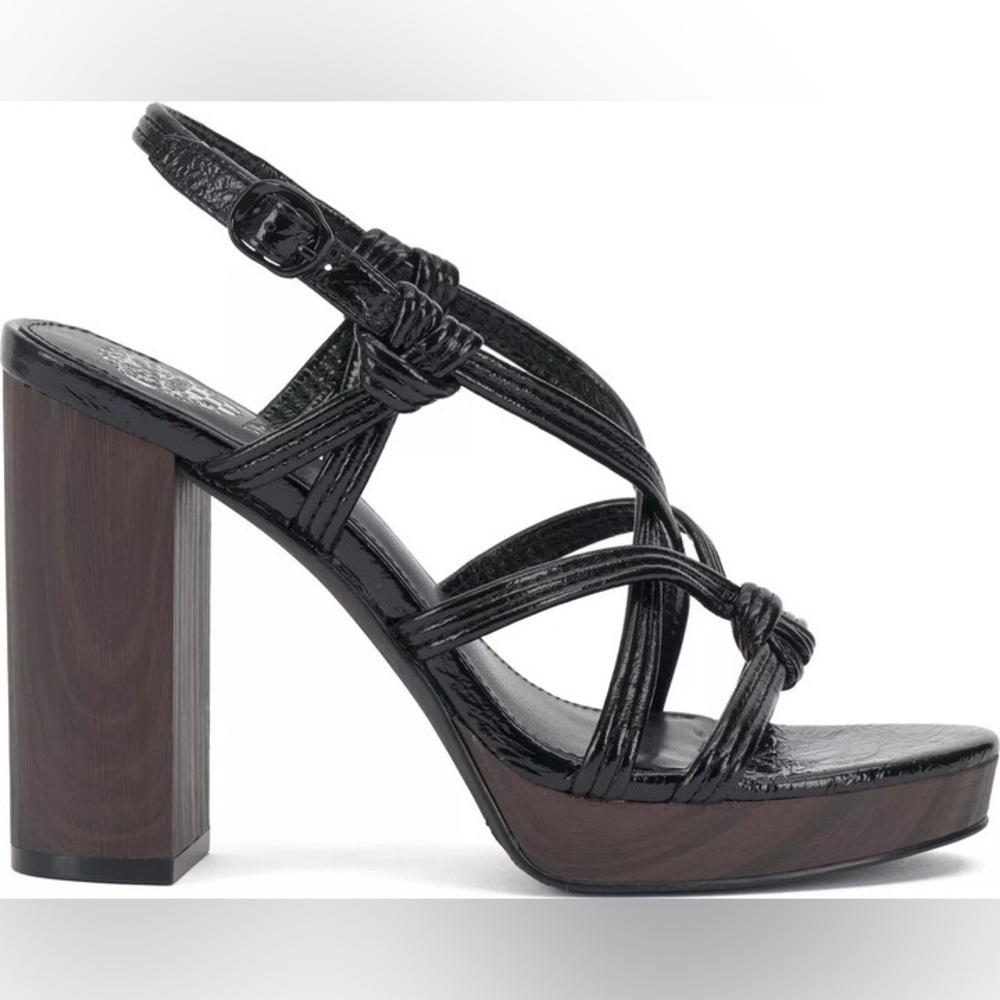 🛑LAST CHANCE🛑 NWOT Vince Camuto Fabbie Black Platform Sandal Heels